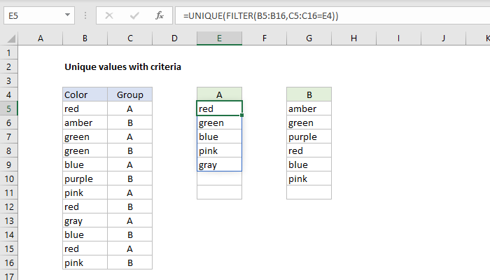 how-to-extract-unique-values-from-a-column-in-excel-youtube